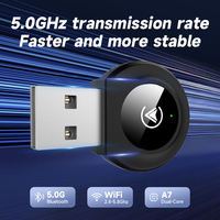 Adaptateur universel 2 en 1 USB Dongle WiFi Bluetooth 5 GHz Plug & Play, convertisseur intelligent sans fil Android Auto CarPlay