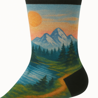 Chaussettes imprimées en laine mérinos personnalisées Chaussettes en laine chaudes Chaussettes confortables en laine pour la randonnée et le sport
