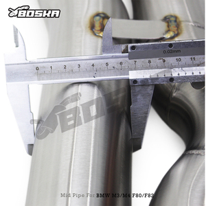 ท่อไอเสียสแตนเลส Boska Racing แบบ X-Pipes ความหนา 1.5 มม. ขัดเงา สำหรับรถยนต์ BMW M3/M4 F80/F82 3.0T ปี 2014-2019 ขนาด 70 มม./2.75 นิ้ว ความยาวเท่ากัน - Product Image 6