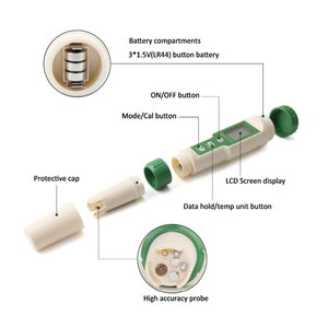 펜형 다기능 디지털 온도 또는 전도성 tds ph 미터 수질 분석기 - Product Image 6