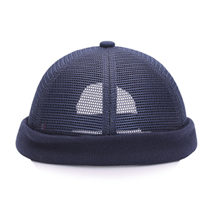 Custom Logo Vintage Docker <b>Brimless</b> Breathable Beanie Mesh Retro Adjustable Literary Landlord Sailor <b>Cap</b> Women Hip Hop Hat - Product Image 2