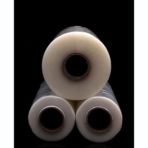 Factory-Sold Transparent Hand LLDPE Casting Stretch Film <b>Roll</b> Soft Moisture-Proof Recycled <b>Plastic</b> Wrapping Material Pallets - Product Image 2