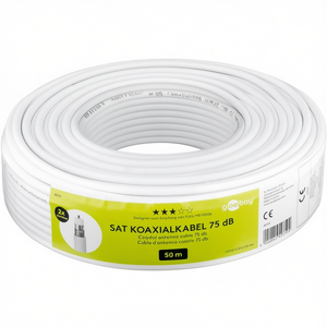 Câble coaxial Goobay Sat 75 dB 50 m pour antenne coaxiale Full HD 1080p - Product Image 3