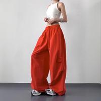 Pantalon ample taille haute décontracté Y2K pour femme, style streetwear tendance et de haute qualité, coupe large pour l'été