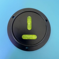 Niveau à bulle REALMAX T-type XY à double axe, instrument de mesure de niveau, indicateur de nivellement, niveau à bulle en verre haut de gamme rond de 75 mm