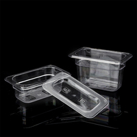 1/6-10 incassable restaurant cuisine stockage de qualité alimentaire casserole en plastique PC GN casserole en polycarbonate
