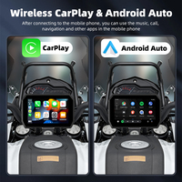 Écran de navigation GPS pour moto avec écran tactile IPS de 5 pouces, Carplay, WIFI 5G, double BT, Android Auto, liaison téléphonique, étanche