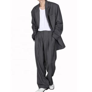 Completo <span class=keywords><strong>Blazer</strong></span> <span class=keywords><strong>Oversize</strong></span> da <span class=keywords><strong>Uomo</strong></span> 2026, Set Giacca e Pantaloni - Product Image 2