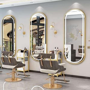 Espejo de Salón y Barbería de Alta Calidad, Totalmente de Vidrio Templado, de Una o Dos Caras, con Luz y Tamaño Personalizable - Product Image 1