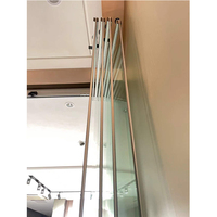 Fenêtres pliantes sans cadre en aluminium à rupture de pont thermique, coulissantes accordéon, bi-pliantes, vitrage de balcon, pliantes invisibles sans cadre en verre