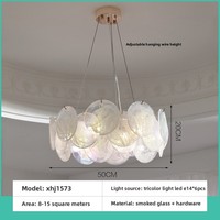 Lustre en verre et fer forgé de style français vintage, rose, lampe romantique Murano, éclairage LED haut de gamme pour salle à manger