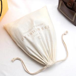 Bolsa con Cordón <span class=keywords><strong>de</strong></span> Algodón Ecológico con Logotipo Personalizado para Ropa, Zapatos y Sombreros <span class=keywords><strong>de</strong></span> Bebé Reutilizables, Bolsa Protectora Perfecta para el Polvo - Product Image 3