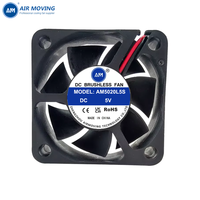 Ventilateurs axiaux silencieux à haute pression d'air AM5020L5S, petite taille 50x50x20mm, 5V 12V DC, ventilateur de refroidissement sans balais