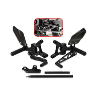 Nouveaux accessoires de moto repose-pieds en Fiber de carbone ensembles arrière réglables repose-pieds repose-pieds pour Kawasaki ZX6R ZX-6R ZX 6R 2024-2025