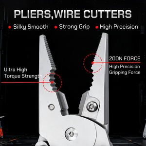 Kìm sinh tồn nhẹ 255g chiến thuật đa năng 15 trong <span class=keywords><strong>1</strong></span> thân thiện với găng tay cho trường hợp khẩn cấp Đi Bộ Đường Dài Ngoài Trời - Product Image 6