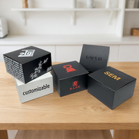 Caja Plegable Autoarmable de Cartón con Logotipo Personalizado Ecológico, Embalaje con Solapa Encajable para Crema Hidratante de Día y Noche y Esponja