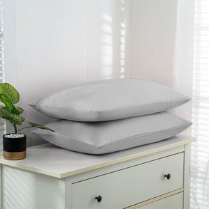 Taie d'oreiller en coton tricoté brodé géométriquement, avec fibres d'argent, écologique, toutes saisons, conductrice, pour la protection contre les ondes électromagnétiques (EMF) - Product Image 3