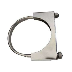 Pièces automobiles, collier de serrage en acier galvanisé à double boulon de 38-106 mm, robuste, pour échappement - Product Image 1