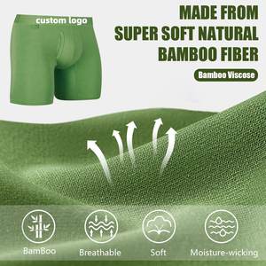 Calzoncillos bóxer ecológicos ultrasuaves y transpirables para hombre, ropa interior de bambú australiana hipoalergénica y resistente al olor, comodidad diaria - Product Image 1