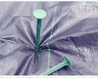 Piquets de sol en plastique PP barbelés pour l'agriculture, clous de jardinage, piquets de barrière anti-mauvaises herbes pour tapis anti-mauvaises herbes agricoles