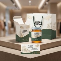Etiquetas Personalizadas Ecológicas e Impermeables para Frascos de Miel, BOPP Troqueladas Autoadhesivas para Marca, Exhibición y Servicio de Impresión de Etiquetas para Botellas