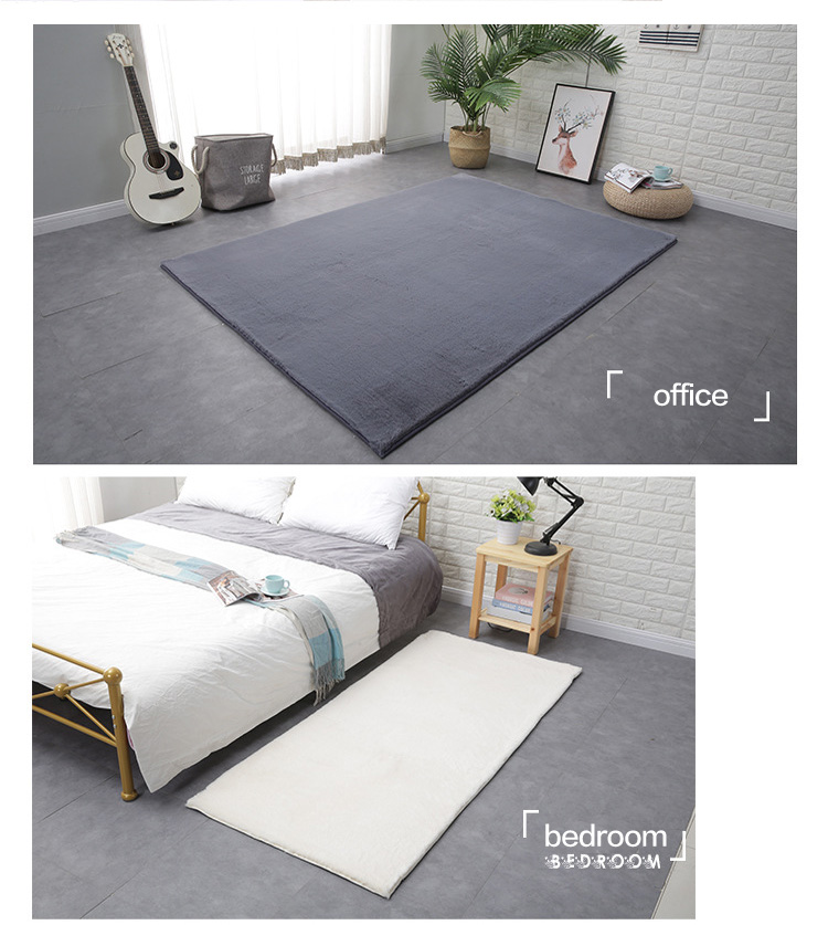 non slip plush shaggy faux rabbit fur carpet and rugs