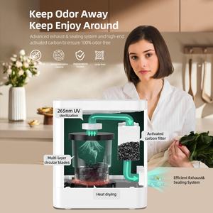 LUXFOND Machine électrique de compostage des déchets alimentaires en acier inoxydable avec capacité de 3,3 L/5,2 L Système de compostage ménager sans odeur - Product Image 5