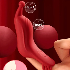 Vibratore a Dito in Silicone con 10 Modalità di Vibrazione, Impermeabile, Stimolazione del Punto G e Clitoride, Giocattolo Sessuale per Adulti, Rosa - Product Image 1