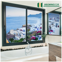 Ventanas correderas de rotura térmica de aluminio de vidrio aislante Lukliving