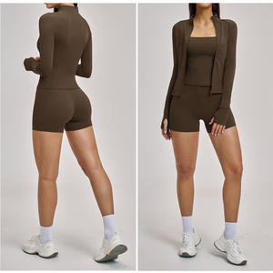 Vêtements de sport personnalisés vêtements de fitness ensemble 2 pièces vêtements de <span class=keywords><strong>tennis</strong></span> pour femmes vêtements d'entraînement <span class=keywords><strong>survêtement</strong></span> - Product Image 5