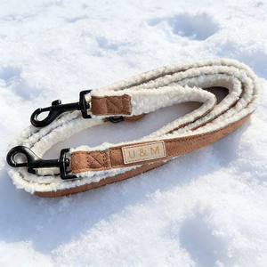 Set Pettorina per Cani All'Ingrosso, Calda e Regolabile in Morbido Pile, Set Collare e Guinzaglio per Cani Teddy - Product Image 3