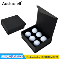 Vente en gros de balles de golf blanches à deux couches, coffret cadeau, balle en caoutchouc synthétique personnalisée pour le golf