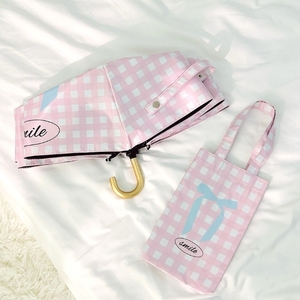 Paraguas de gancho curvo <span class=keywords><strong>Snail</strong></span> Record, sombrilla de doble propósito, sombrilla de cinco pliegues con lazo para niña - Product Image 5