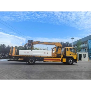 Camion de <span class=keywords><strong>remorquage</strong></span> à plateau plat FOTON 4x2 avec grue de 10 tonnes, camion de dépannage routier - Product Image 4