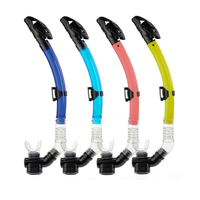 Équipement de plongée et de snorkeling personnalisé, tuba en silicone respirant sous-marin pour la plongée en apnée, pour adultes, hommes et femmes