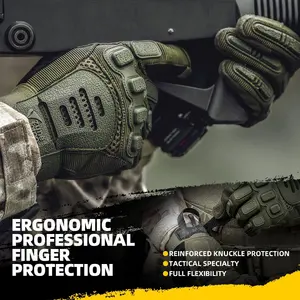 Zune Lotoo-guantes tácticos de dedo completo de alta calidad, guantes de seguridad de combate, para caza, tiro, pantalla táctil