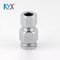 Kit de raccordement de tuyaux en acier inoxydable de 3/8 pouce, ensemble de 3 connecteurs pour la connexion de tuyaux de gaz