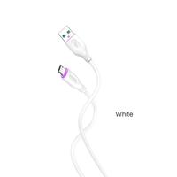 KAKUSIGA Kabel Data Silikon Pengisian Cepat USB ke Micro V8 25W 1 Meter Terlaris Grosir untuk Ponsel