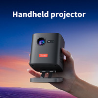 Proyector Mini DLP al por Mayor, Proveedor de Proyectores Portátiles con Batería Recargable, Proyectores Giratorios con Corrección Trapezoidal para Películas
