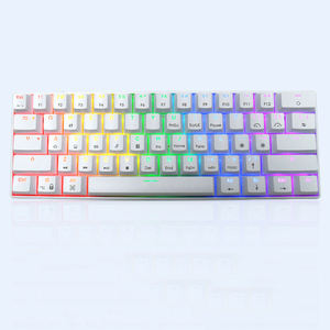 Clavier Gamer Personnalisé avec Touches Personnalisées, Bluetooth, Mini, Filaire, Divertissement à Domicile, Jeu, 61 Touches, Axe Bleu, Claviers Mécaniques RGB - Product Image 1