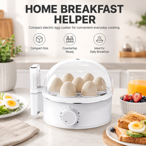 Einstellbarer Eierkocher für 7 <span class=keywords><strong>Eier</strong></span> mit Transparentem Deckel Multifunktionaler Elektrischer Eierkocher für Frühstück und Kochen zu Hause - Product Image 4