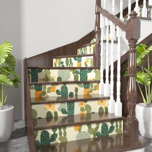 Nuevo estilo Cactus Peel Stick Contact Paper 17,5 \ "X 118 \" Papel de pared bohemio impermeable para encimeras de cocina Armarios Autoadhesivo - Product Image 2