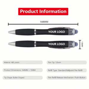 Bolígrafo con Pantalla Táctil LED al por Mayor, Bolígrafo de Alta Calidad con Logotipo Láser Personalizado, Bolígrafo con Punta de Bola para Regalo Promocional - Product Image 6