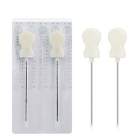 LuoYaShanChuan Couteau à aiguille jetable ultra-micro, manche en plastique, stérilisé à l'oxyde d'éthylène, 100 pièces/boîte