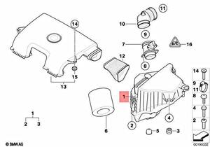 Para <span class=keywords><strong>BMW</strong></span> 1/3 SERIES E81/82/87/88 E90/91/<span class=keywords><strong>92</strong></span>/93 118i 120i 318i <span class=keywords><strong>320i</strong></span> N43 CARCASA DEL FILTRO DE AIRE 13717543162 Nueva condición - Product Image 3