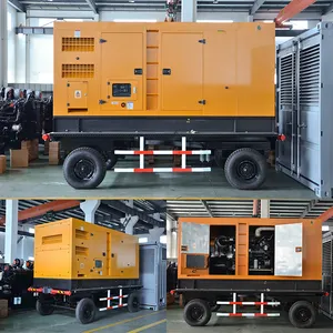 Generatore silenzioso diesel 800 kva a prova di suono raffreddato ad acqua alternatore brushless generatore diesel 640kw