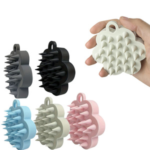 <span class=keywords><strong>Brosse</strong></span> de massage en silicone personnalisée YS-12101 pour le nettoyage du cuir chevelu et le lavage des cheveux, fabriquée en Chine - Product Image 1