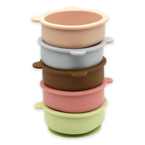 Adesivo de silicone antiderrapante para bebês, tigela para alimentação de bebês e crianças, sem bpa, bonito e antiderrapante forma de urso - Product Image 6
