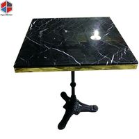Magie noire marbre table basse ronde