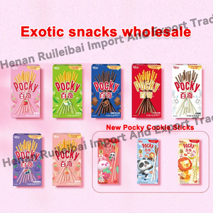 Venta al por mayor 55g Snack Pocky Snacks exóticos Varios sabores Chocolate Galletas Salud Galletas - Product Image 4